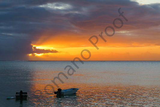 Sunset in Moorea