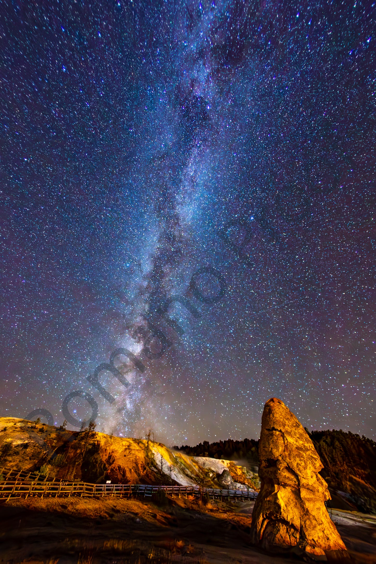 Milky Way In Yellowstone National Park