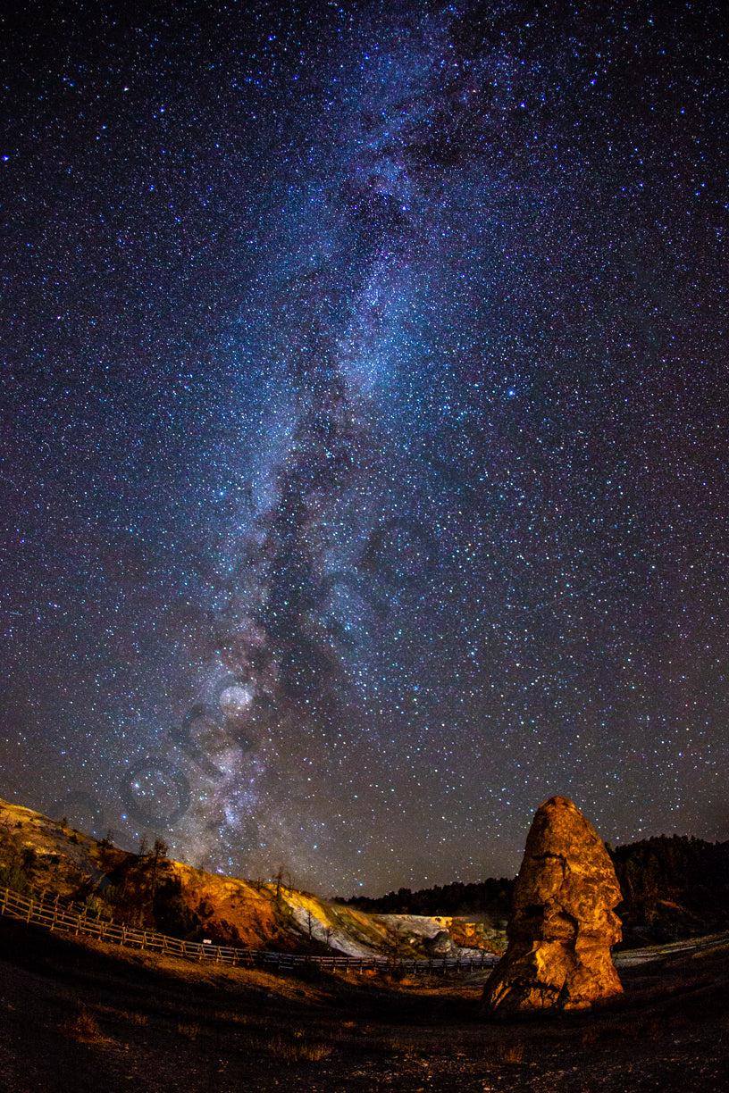 Milky Way In Yellowstone National Park
